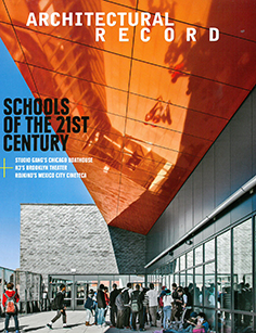 Cover image for the Architectural Record, January 2014 publication